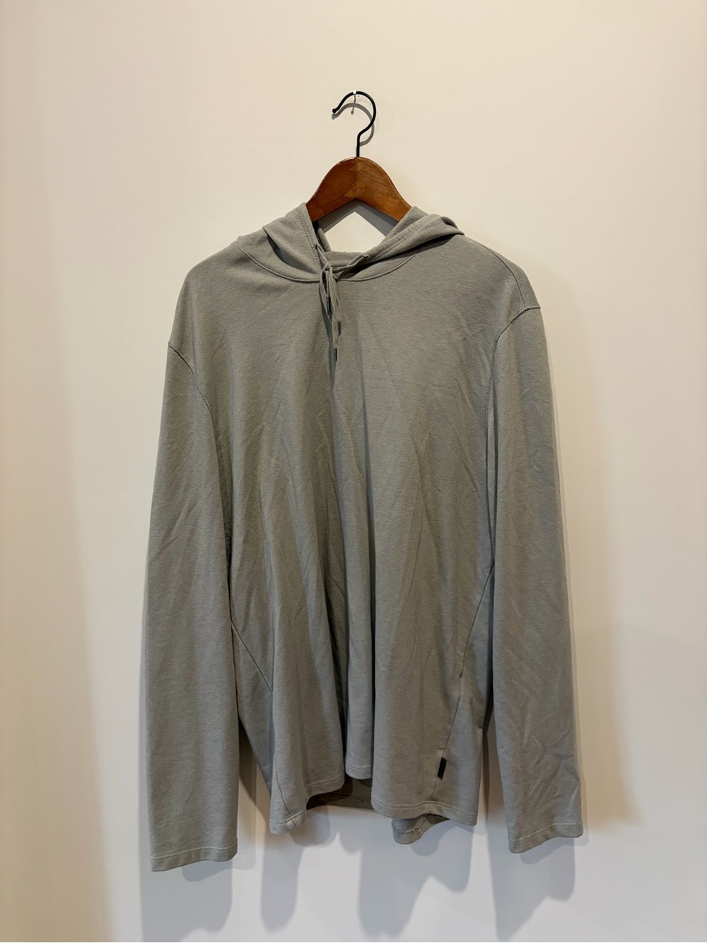 John Varvatos Light Gray Hooded Long-Sleeve Pullover